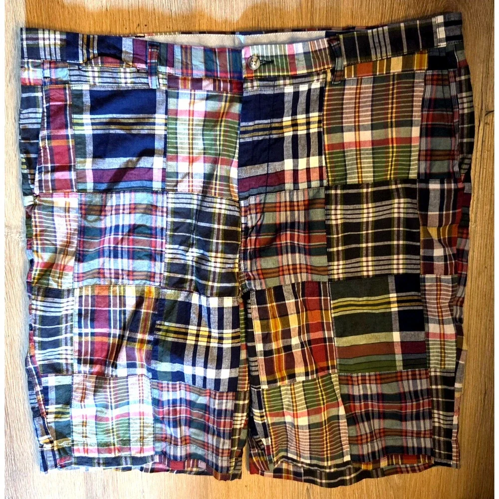 VTG POLO Ralph Lauren Madras Patchwork Classic Fit 9